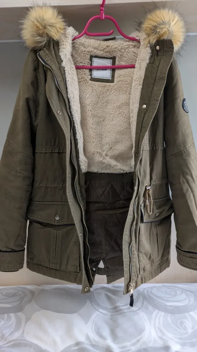 Cazadora verde mujer