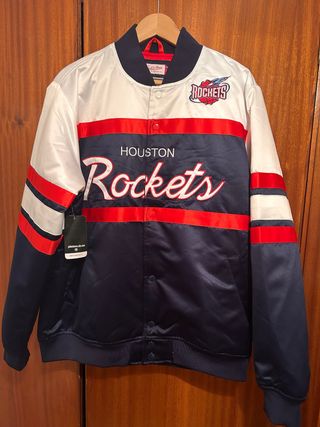 Chaqueta Bomber Houston Rockets Mitchell & Ness
