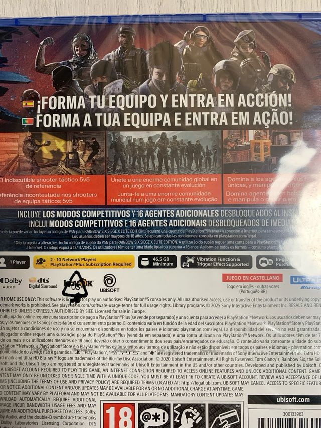 Rainbow Six Siege X Elite Edition PS5