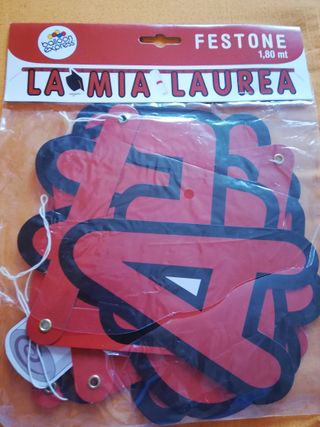 Decorazione Torta Laurea e festone da appendere