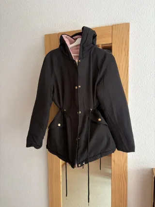 Reversible Chaquetón Rosa y Negro