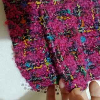 Traje chaqueta falda Invierno Fucsia Multicolor