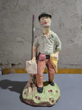 Soprammobile uomo con barba e cappello