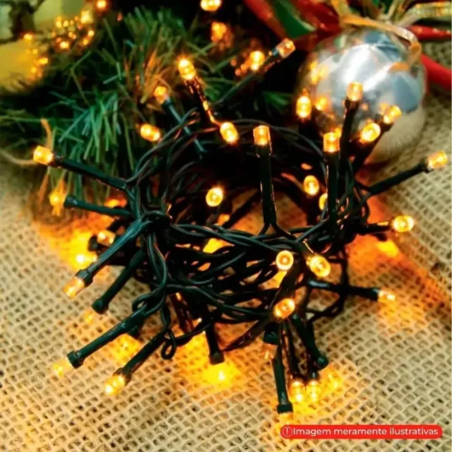 Guirnalda LED Luces Amarillas 100 Luces