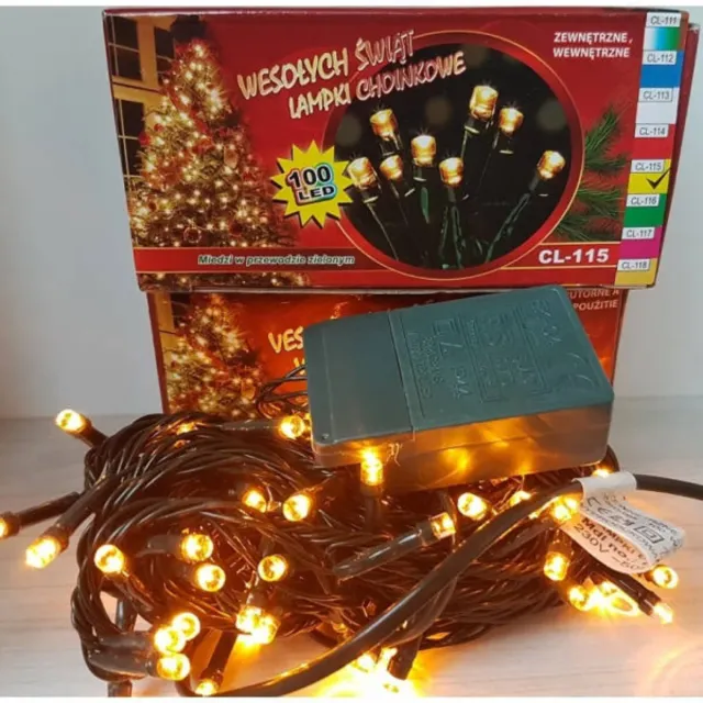 Guirnalda LED Luces Amarillas 100 Luces