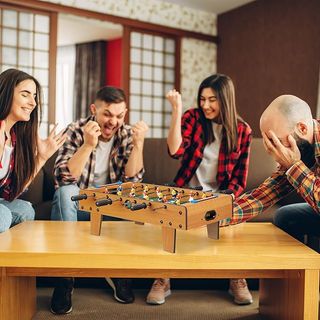 Futbolín de Mesa Relaxdays Madera MDF