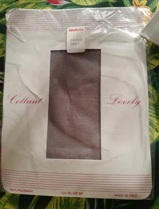 6 collant donna trasparente effetto lucido TG. 2