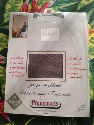 6 collant donna trasparente effetto lucido TG. 2