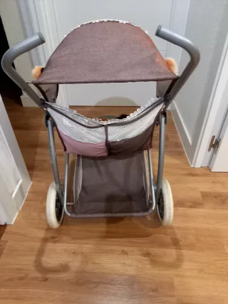 Carrito gemelar para muñecas