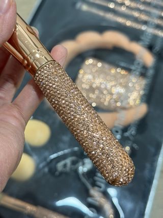 Set Brochas y Accesorios Maquillaje Rhinestone