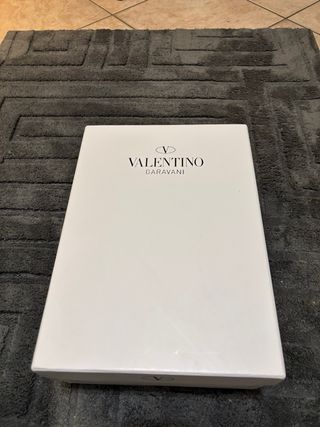 Scarpe Valentino Uomo Pelle Nere Rosse