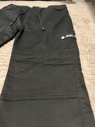 Pantalones Cargo Zara Negros