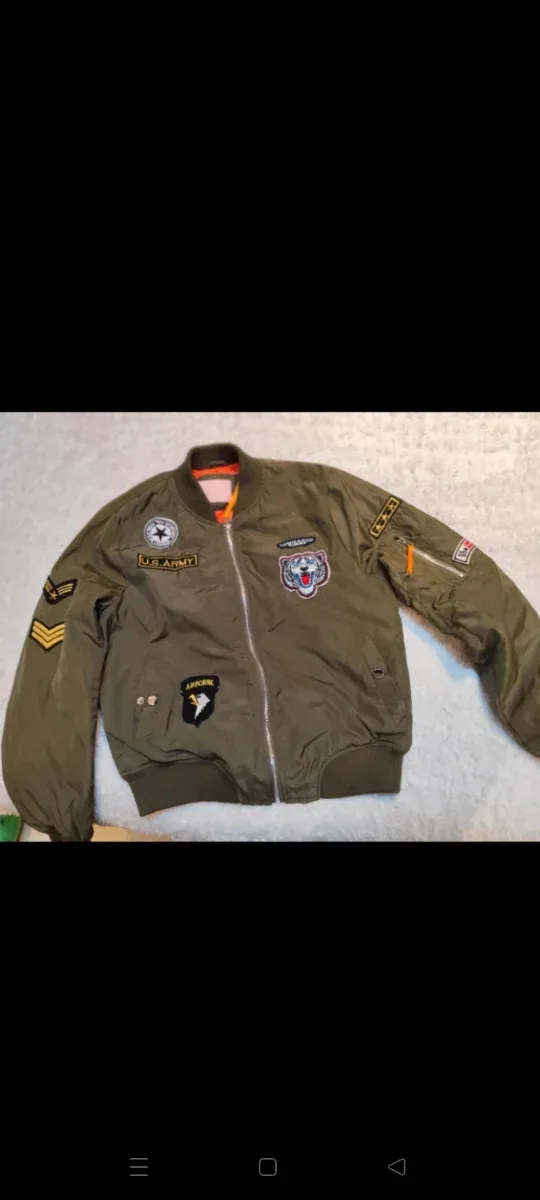 Bomber militare verde taglia S