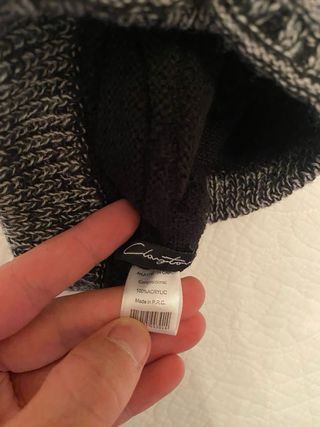 Berretto Clayton uomo nero/grigio