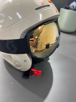 Casco de esquí POC con gafas. Niño/a, talla M