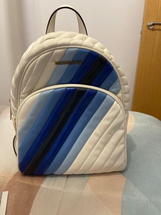 Mochila Michael Kors Azul Blanco
