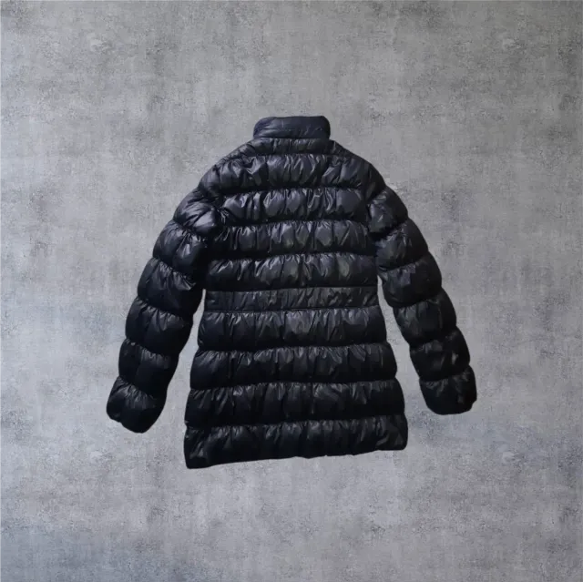 Piumino Benetton Nero Lucido Da Donna/Ragazza