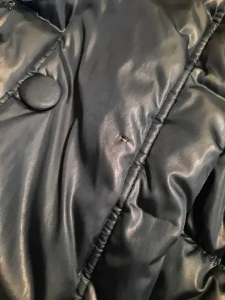 Piumino Benetton Nero Lucido Da Donna/Ragazza