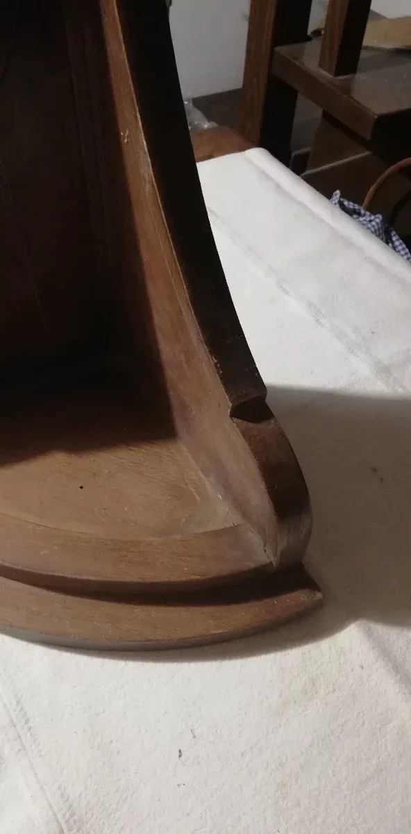 Angoliera mensola in legno del 1800