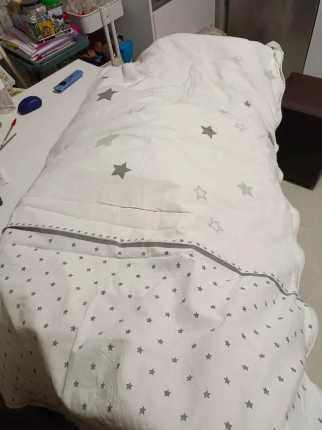 Funda nórdica con cremallera y edredón.