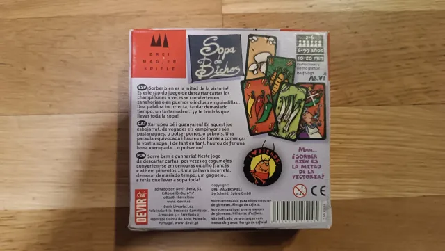 Sopa de Bichos juego de mesa