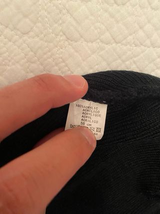 Berretto bambino Gaudi nero e grigio