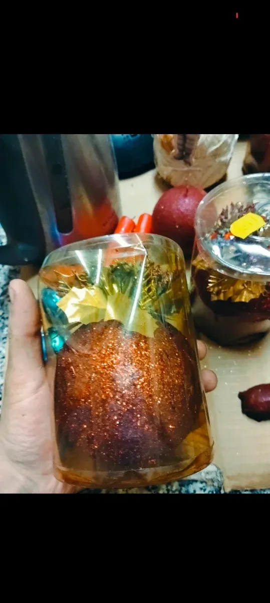 Palline Natale Rosse Glitter Set 3