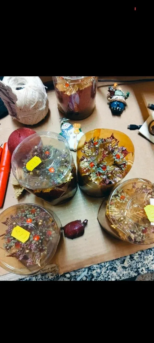 Palline Natale Rosse Glitter Set 3