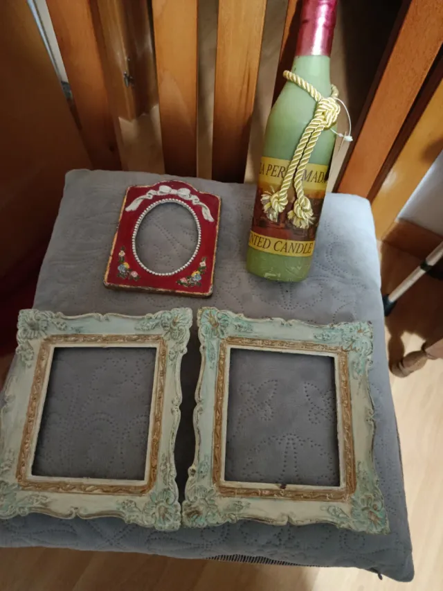 Lote 3 Marcos Decorativos Pintados a Mano