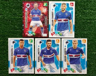 5 Carte Adrenalyn XL Panini Sampdoria 2020/21