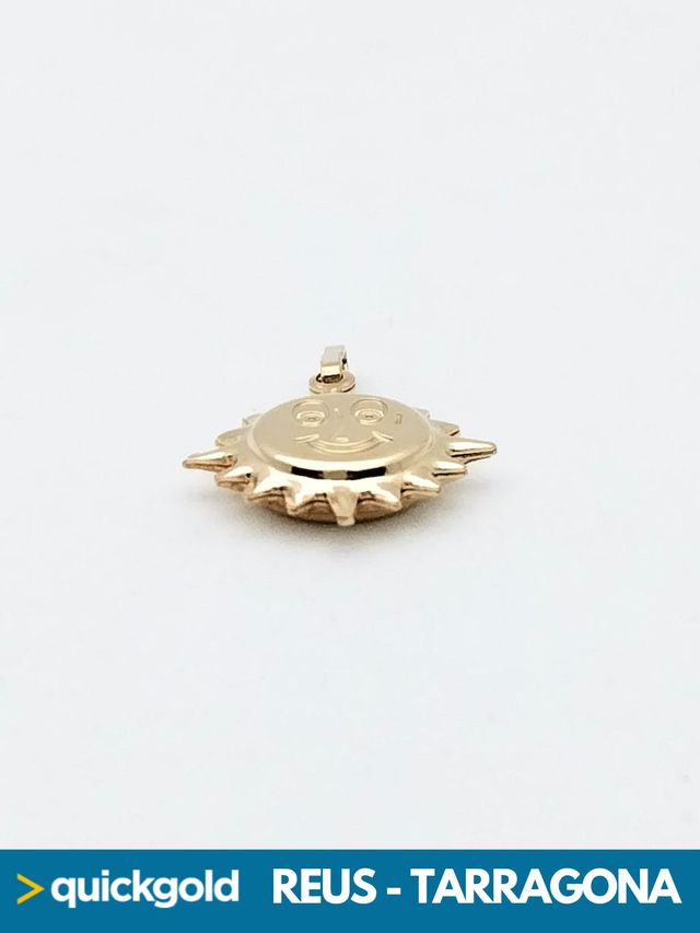 035-03-00843 COLGANTE ORO 18L SOL SONRIENTE