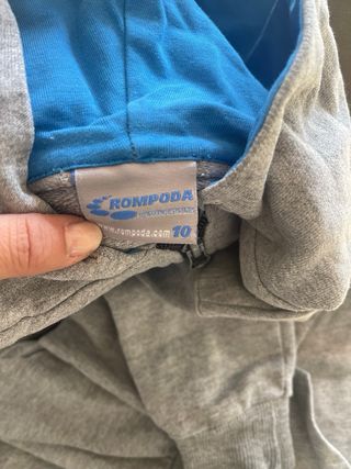 Chándal colegio FEDAC gris y azul