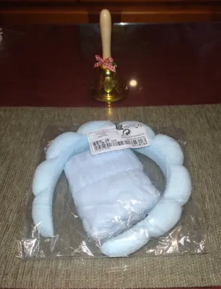 Set diadema y muñequera azul