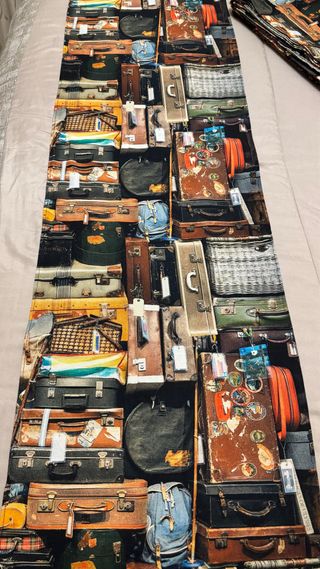 12 Caminos de Mesa Estilo Vintage Maletas