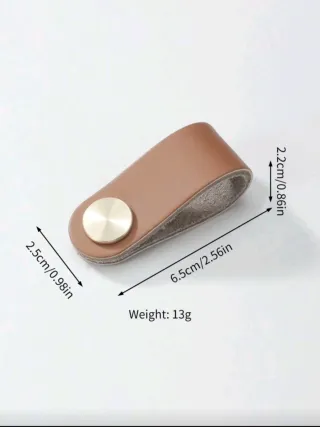 Manijas de cuero para cajones (2 unidades)