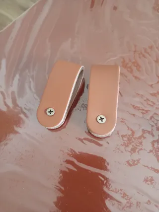 Manijas de cuero para cajones (2 unidades)