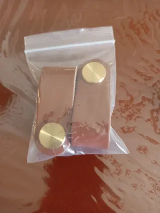 Manijas de cuero para cajones (2 unidades)