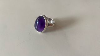 Anillo Plata Amatista Morada