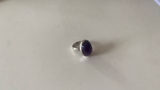 Anillo Plata Amatista Morada