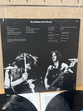 2 VINILO RORY GALLAGHER “LIVE EUROPE/STAGE STRACK”