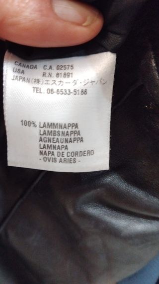 Pantalón Escada Piel Cordero Vintage Negro