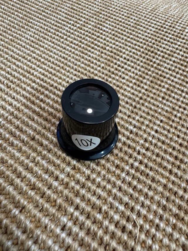 Lupa de relojero aumento x10. Nueva a estrenar