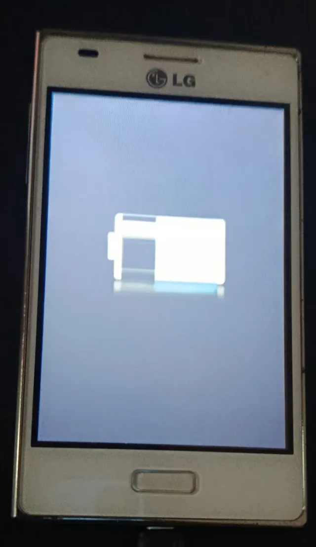 Telefono mobile LG bianco e argento