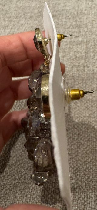 Pendientes Mango grises y plateados