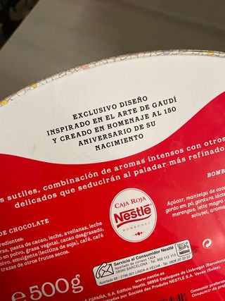 Scatole di latta Nestlé Collezione Rosso