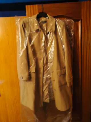 Abrigo mujer beige