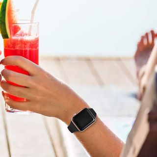 2 Pack Cinghie per Apple Watch 40mm 41mm 38mm, Nere/Stelle