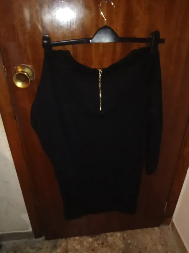 Vestido Negro Otoño Invierno Talla M