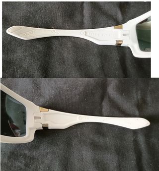 Gafas de Sol Oakley Big Taco Blancas Doradas