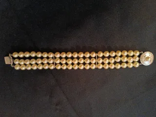 Pulsera de perlas 3 vueltas 30 cm